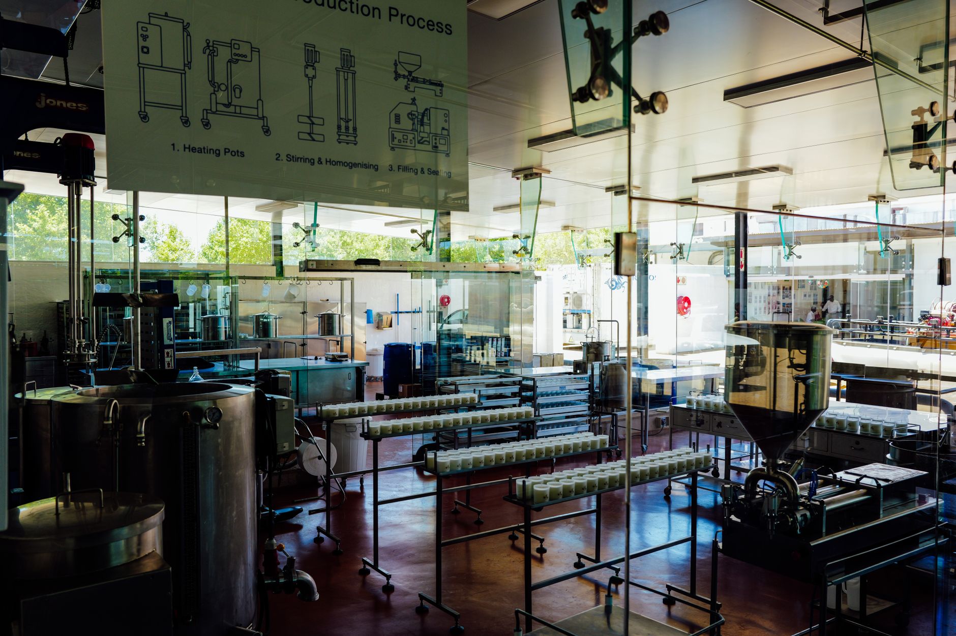 Industrial manufacturing facility interior
