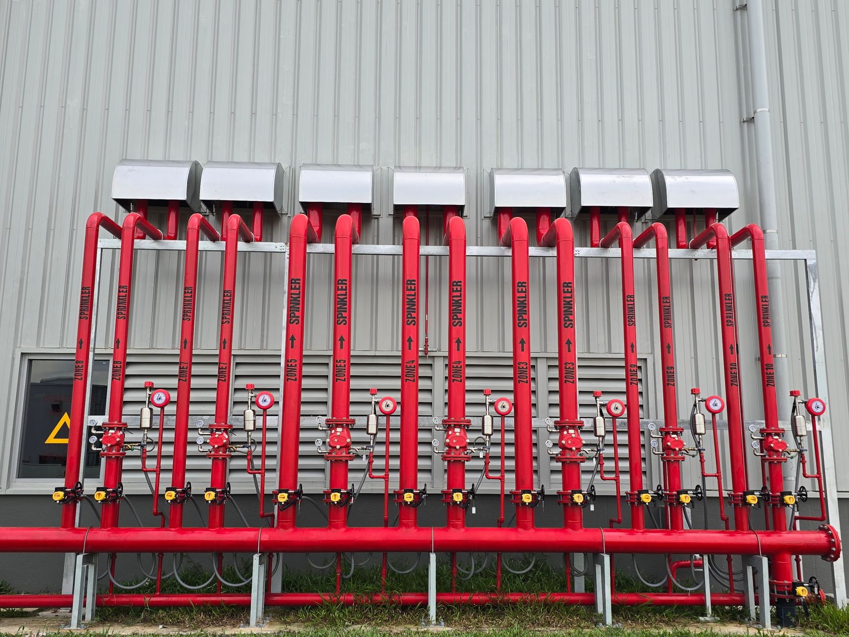 Fire safety sprinkler system