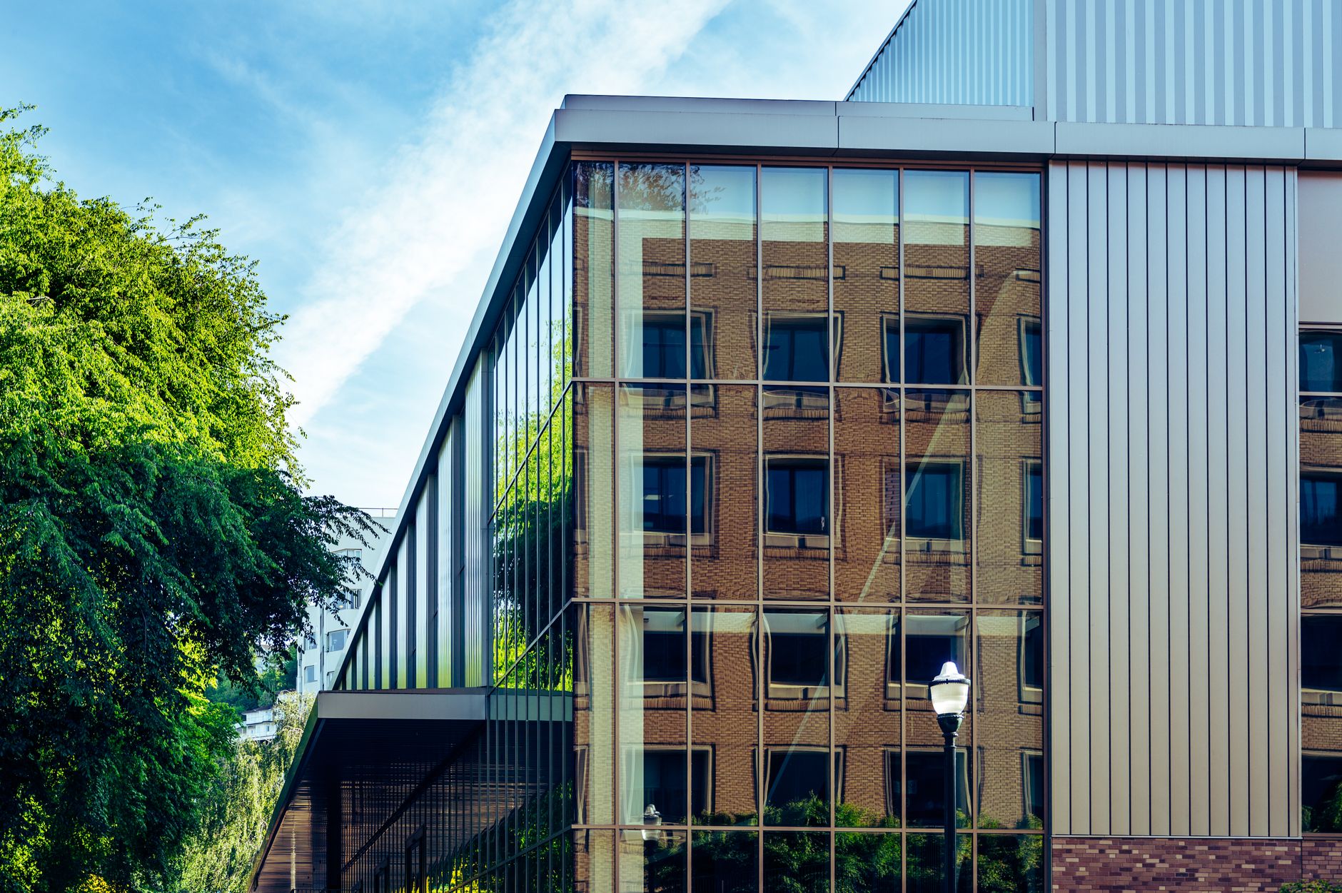 Modern glass building architecture